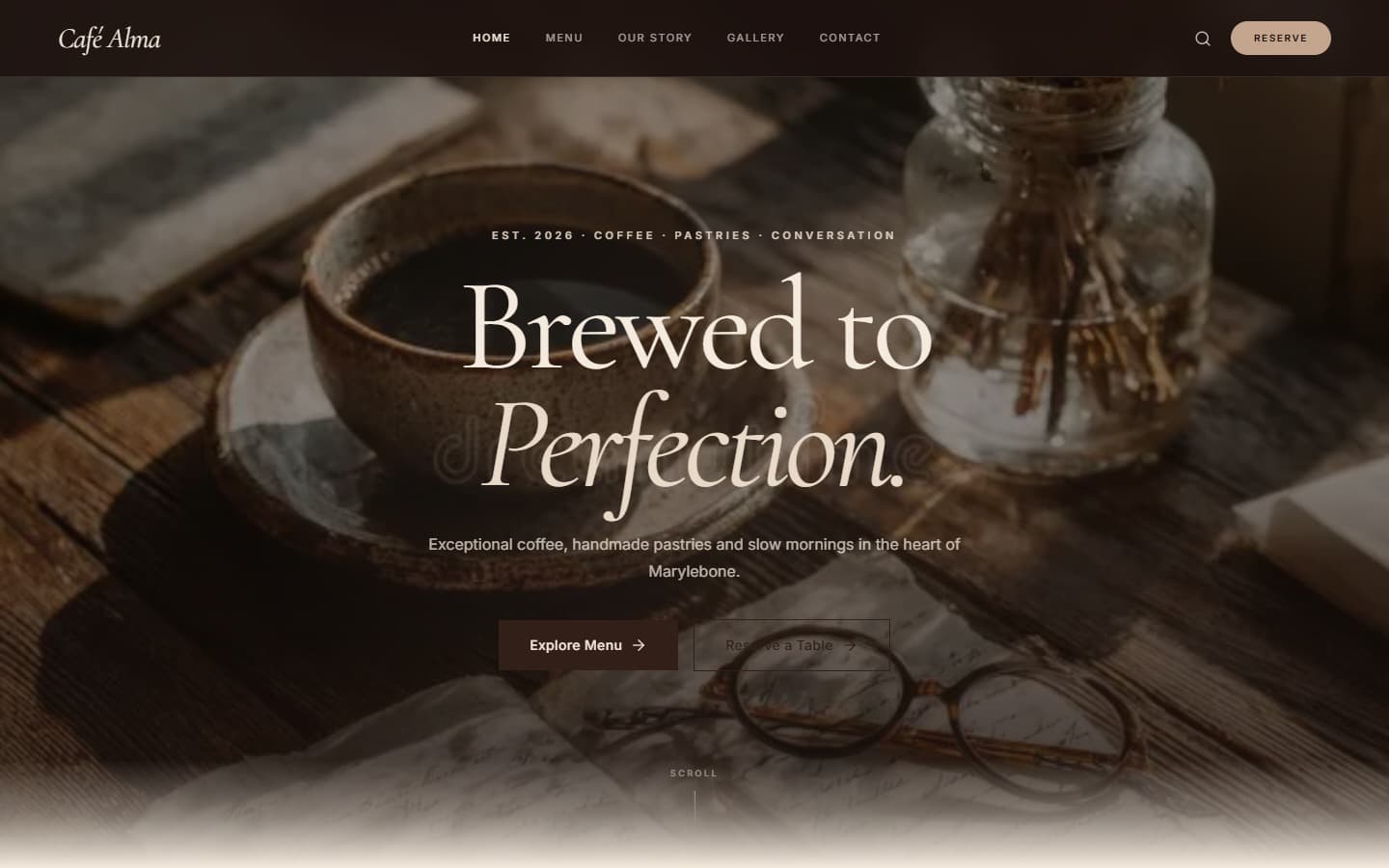 Café Alma project preview